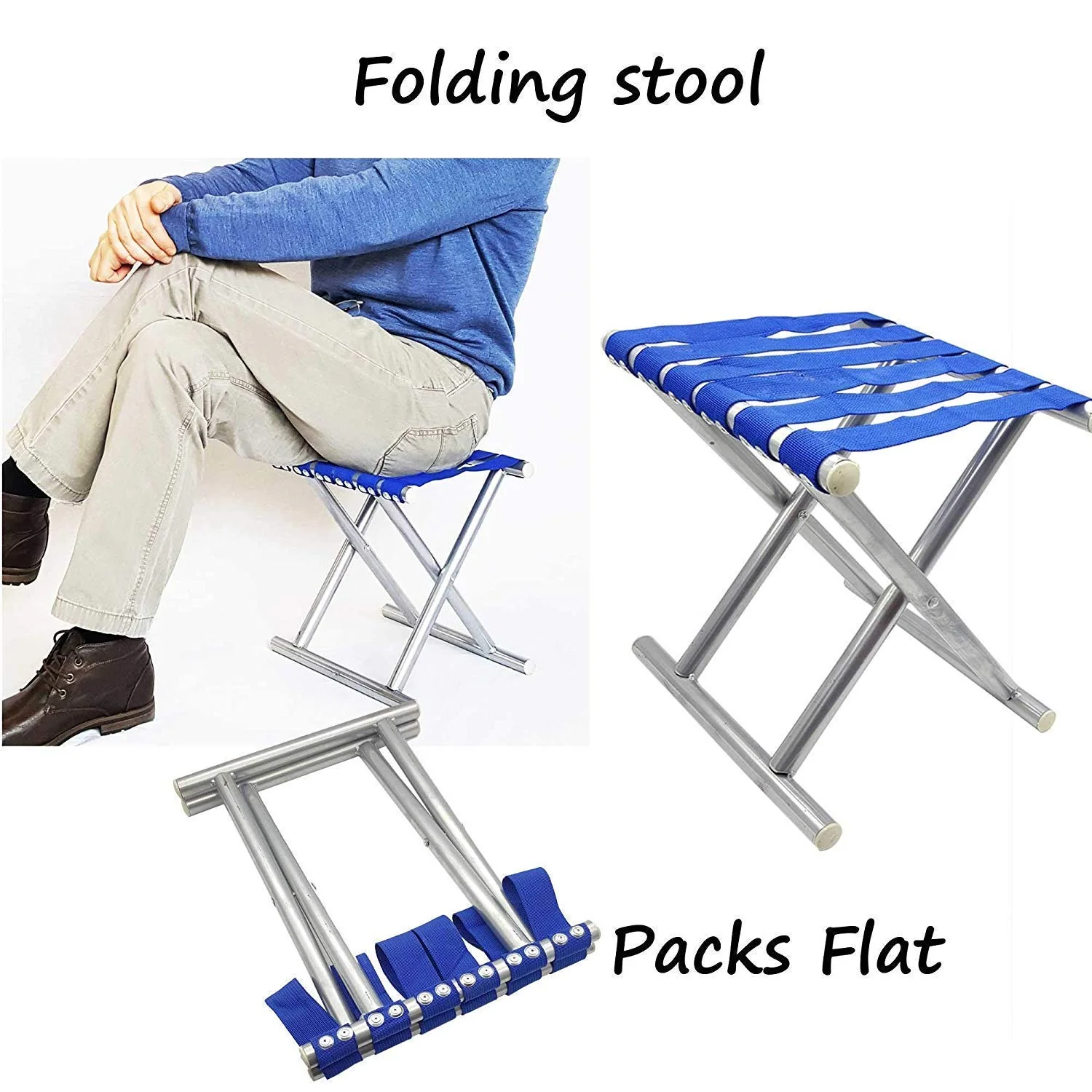 8804 Folding Beach Tool Best Folding Stool Portable Travel Train Chair Outdoor Rest Seat Fishing Beach Picnic Hiking Backpacking Stool, Camping Fishing Hiking Picnic Garden (1 Pc ) - Image 5