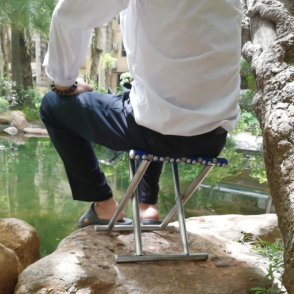 8804 Folding Beach Tool Best Folding Stool Portable Travel Train Chair Outdoor Rest Seat Fishing Beach Picnic Hiking Backpacking Stool, Camping Fishing Hiking Picnic Garden (1 Pc ) - Image 6