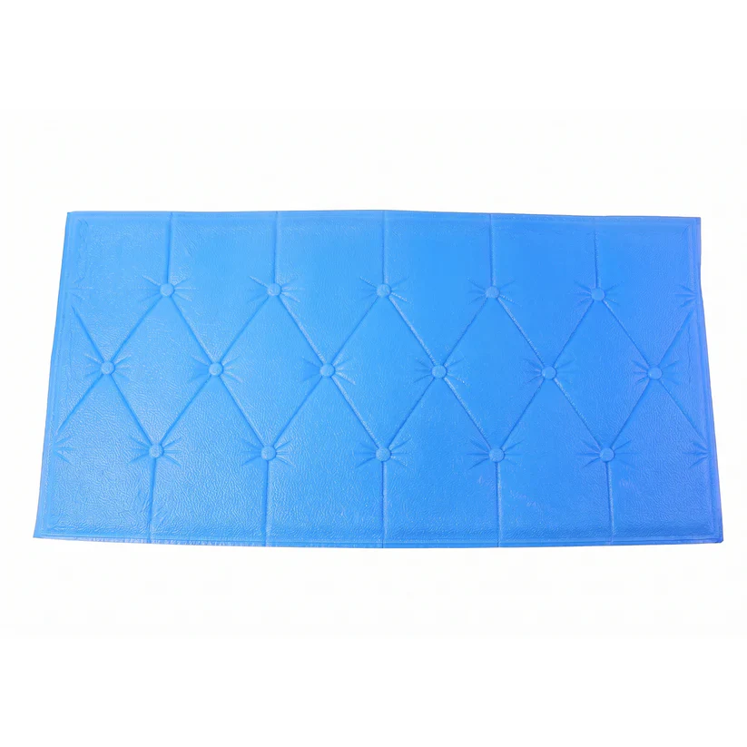 16005 Self Adhesive 3D Foam Wall Panel Cushion Wallpaper (1 Pc, Blue, 69x35 Cm) - Image 7