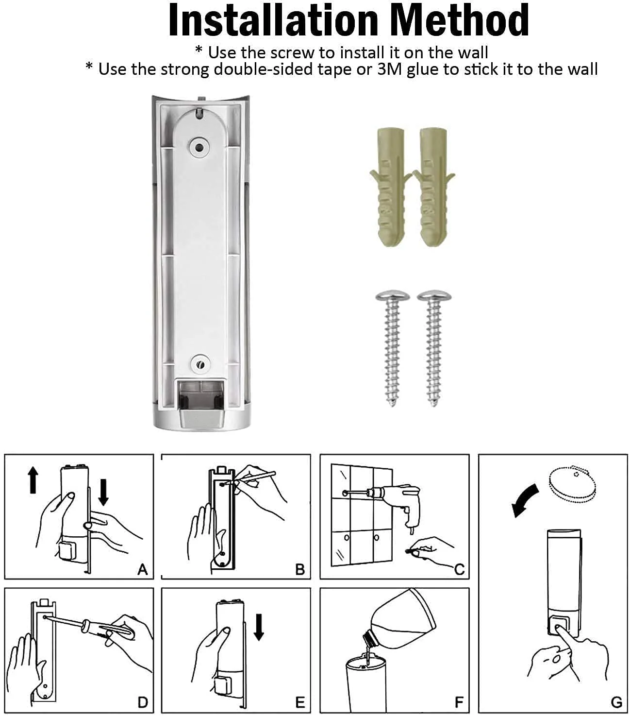 3918A Soap Dispenser Wall Mounted - Image 5