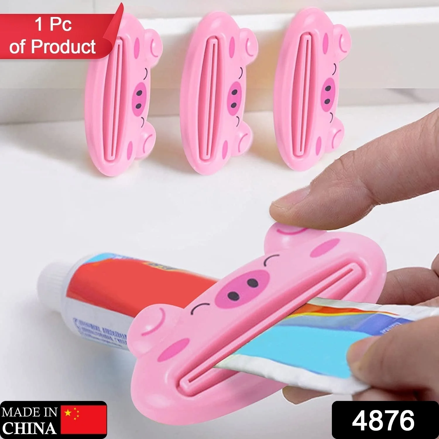 4876 Toothpaste Tube Squeezer, 3.5inch Animal Toothpaste Squeezer Tube Squeezer Toothpaste Clip for Extruding Toothpaste Facial Washing Milk Tomato Sauce and Other Tubular Items ( 1 pc ) - Image 2