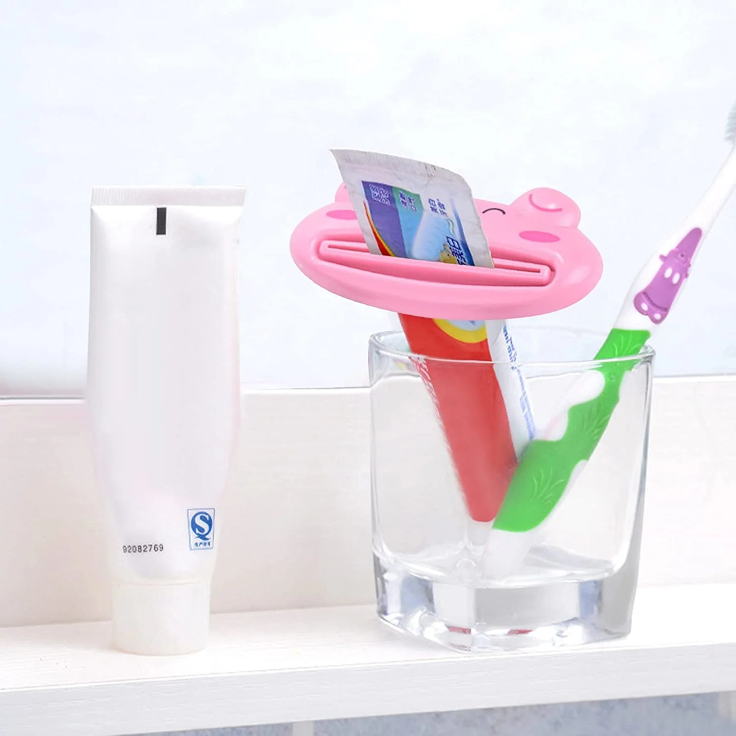4876 Toothpaste Tube Squeezer, 3.5inch Animal Toothpaste Squeezer Tube Squeezer Toothpaste Clip for Extruding Toothpaste Facial Washing Milk Tomato Sauce and Other Tubular Items ( 1 pc ) - Image 3