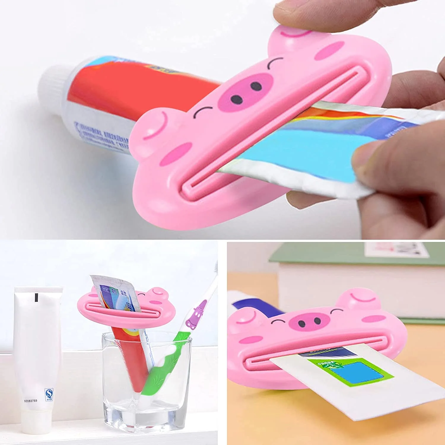 4876 Toothpaste Tube Squeezer, 3.5inch Animal Toothpaste Squeezer Tube Squeezer Toothpaste Clip for Extruding Toothpaste Facial Washing Milk Tomato Sauce and Other Tubular Items ( 1 pc ) - Image 6