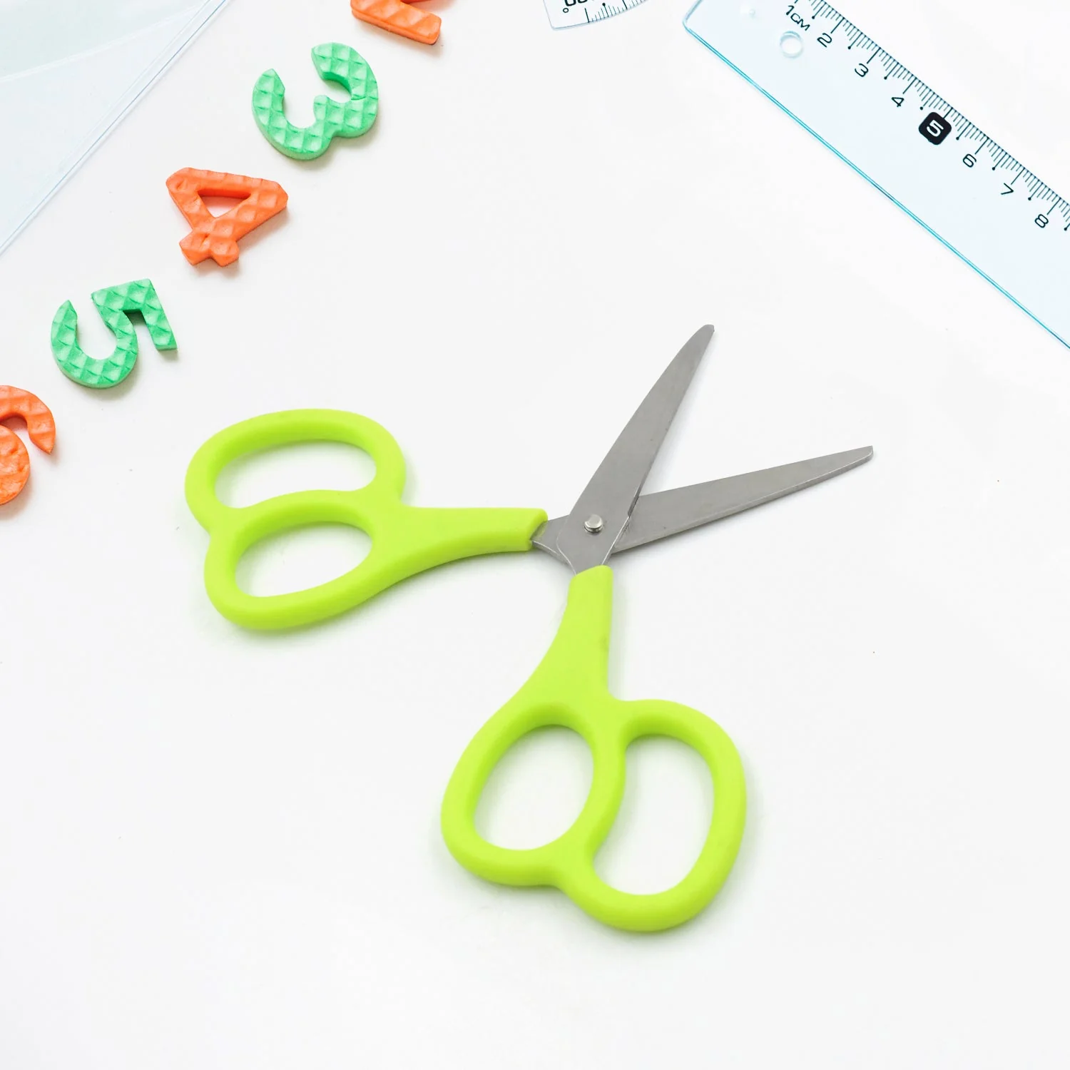 7563  Stainless Steel Double Grip Scissors, Multipurpose | Comfort Grip Handle and Stainless Steel Blades | Paper, Photos, Crafts, All Purpose, Office (1 Pc) - Image 3