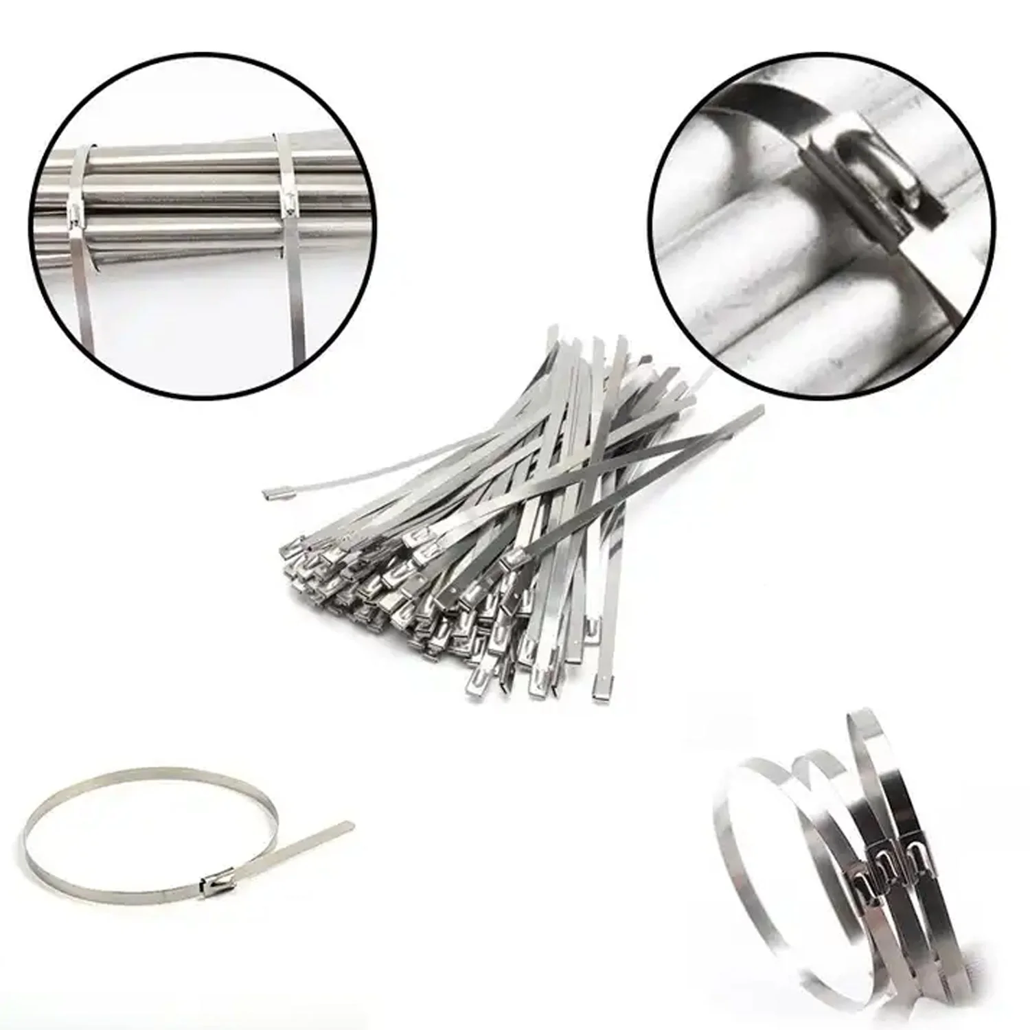9522 Stainless Steel Cable TIE  (4.6x100MM / 10 pcs Set) - Image 6