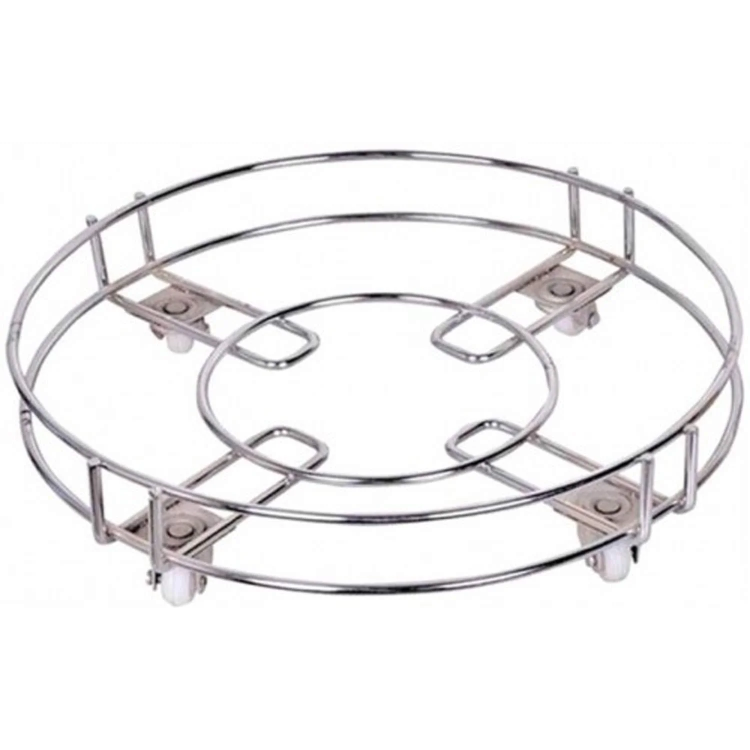 3018 Stainless Steel Gas Cylinder Trolley with Wheels LPG Cylinder Roller Stand Movable Trolley - Image 4