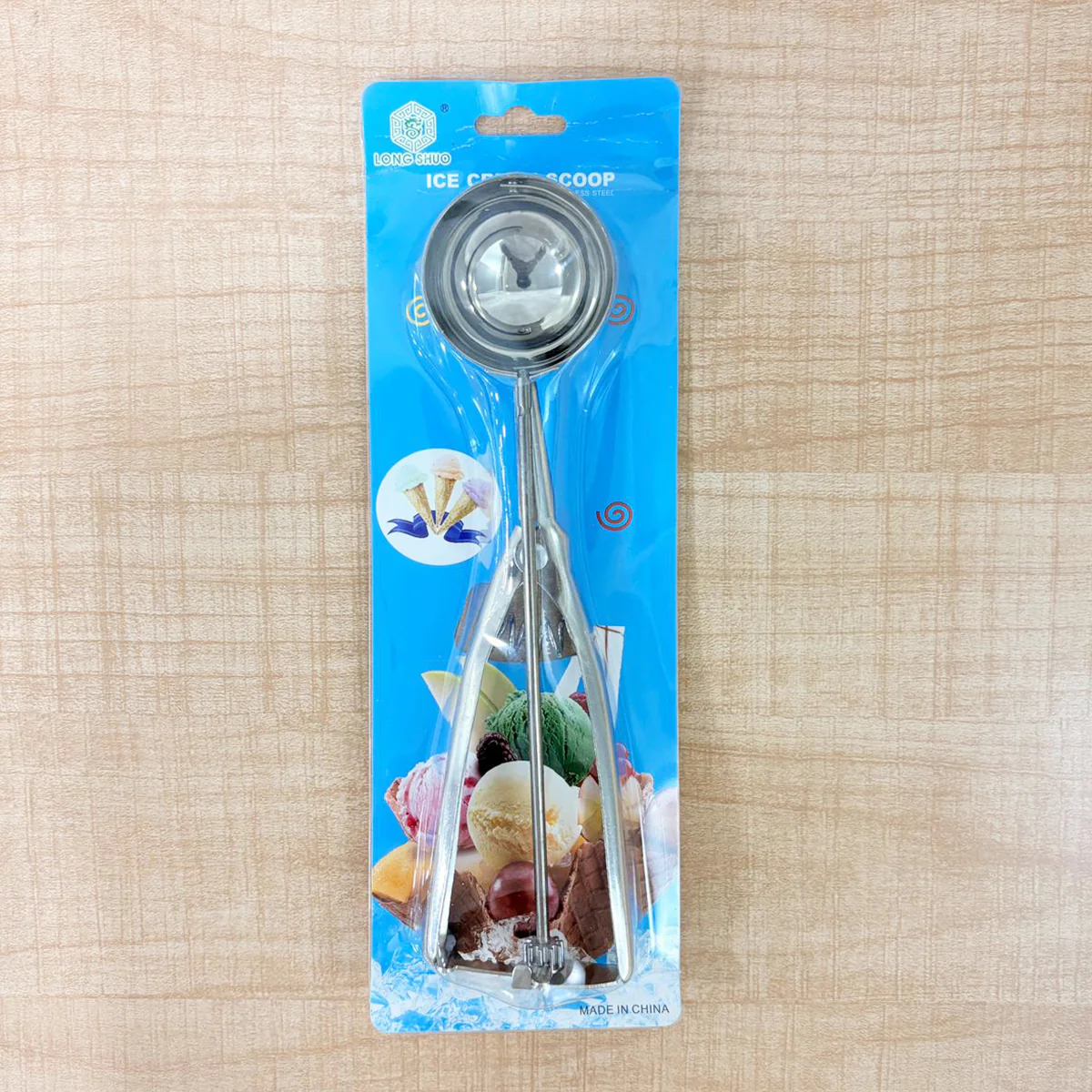 AM6722 Stainless Steel Ice Cream Scoop with Trigger - Image 6