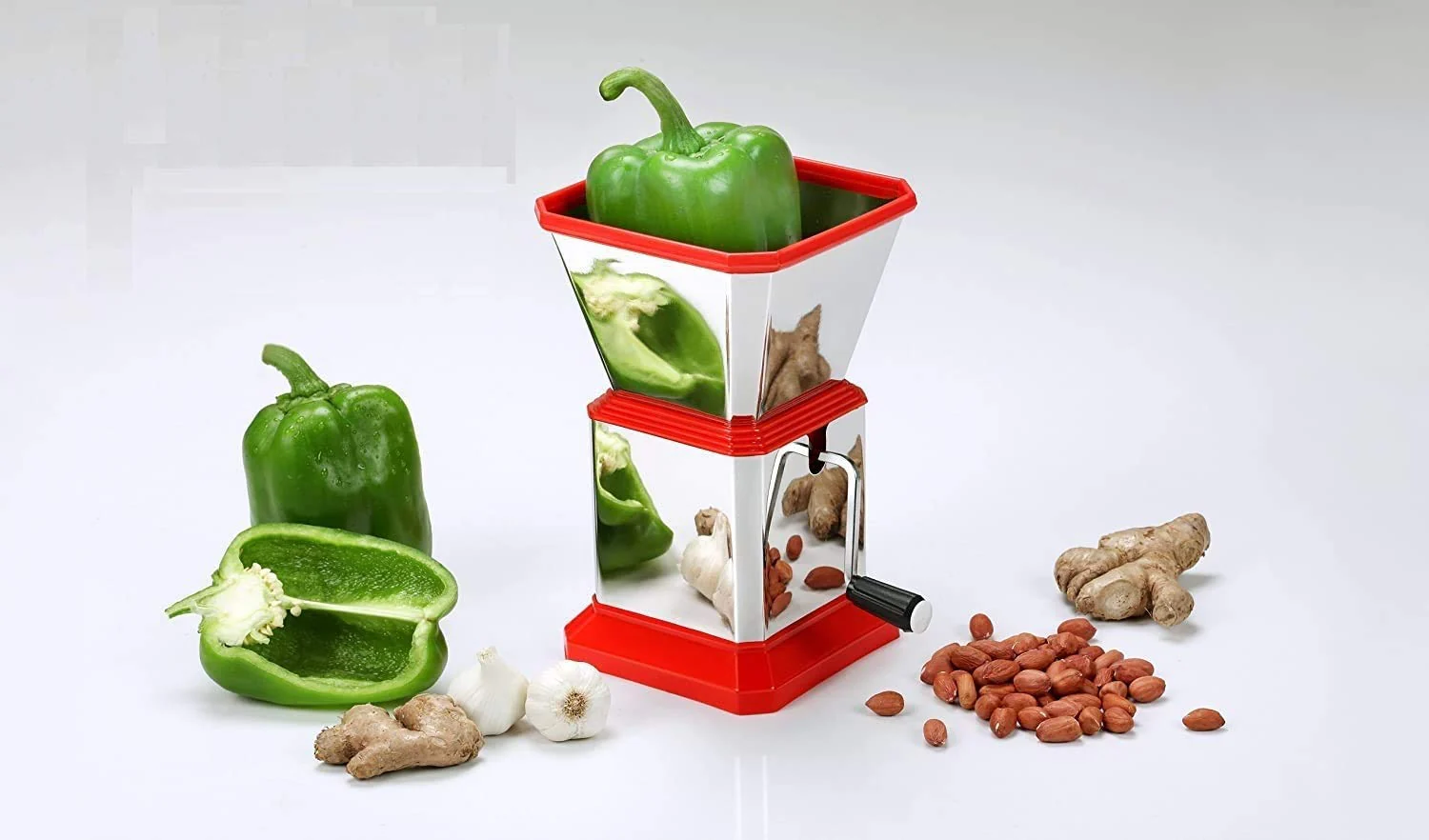0084 Stainless Steel Vegetable Cutter Chopper (Chilly Cutter) - Image 7