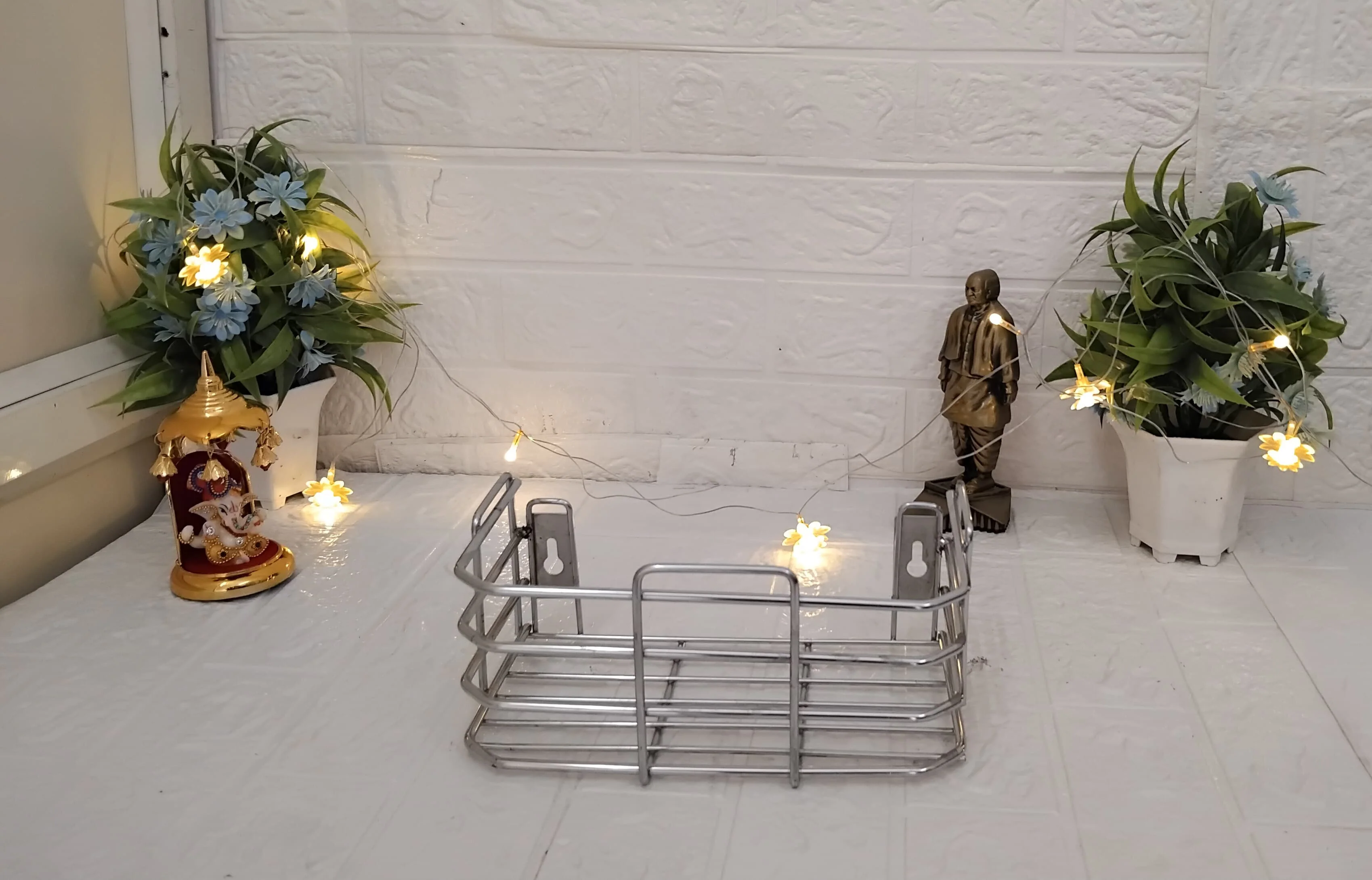 AM3360 Stainless Steel Shelf 9x5 Small Multipurpose Use Wall Mounted - Image 2