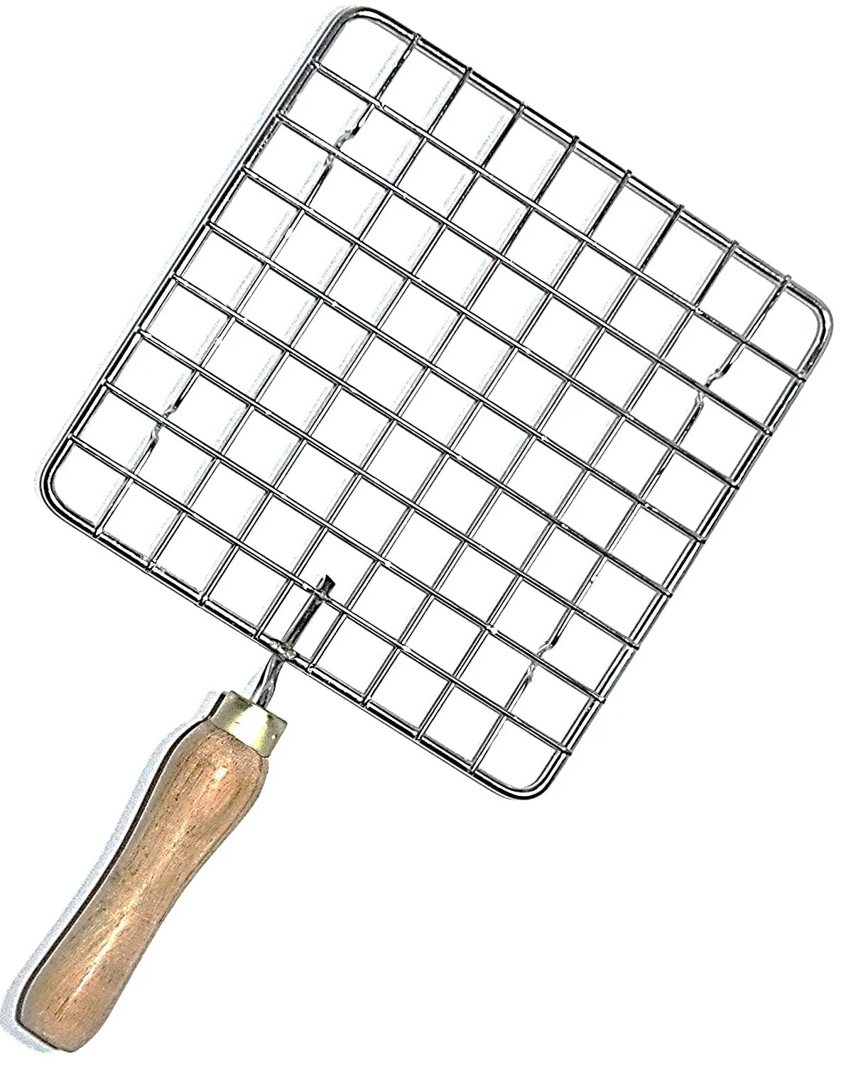 3014 Stainless Steel Square Papad Jali with Handle(17CM X 17CM ) - Image 3