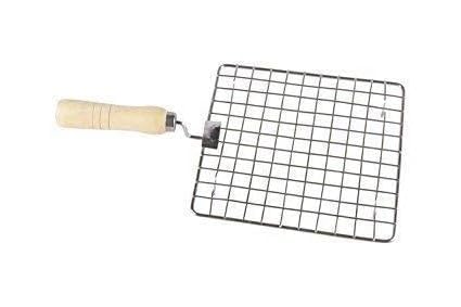 3014 Stainless Steel Square Papad Jali with Handle(17CM X 17CM ) - Image 4
