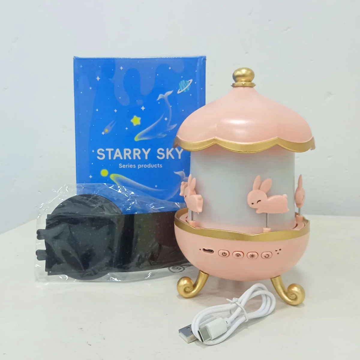 AM5918 Star Light Projector, Film, Colours Changing, Rabbits Night Light Projector for Kids - Image 7
