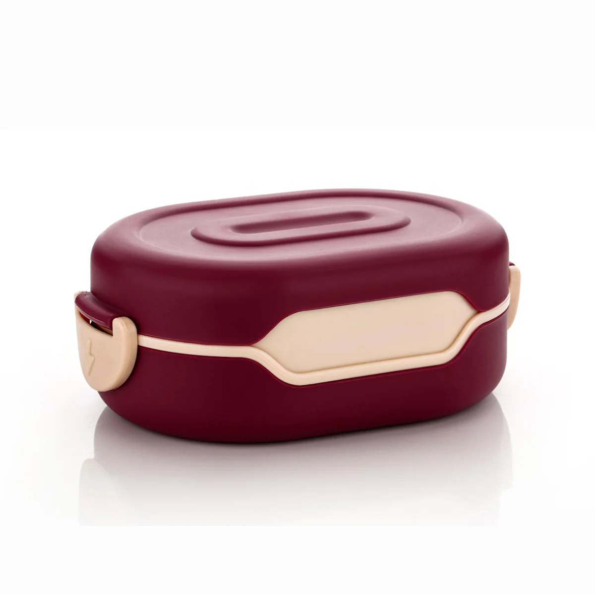AM6659 Tasty Lunch Box Set with Water Bottle, 2 Compartments, Leak-Proof Design (Multicolour) - Image 4