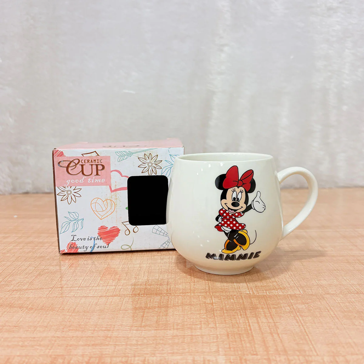 TM0026 Disney Minnie Mouse Ceramic Coffee Mug - Good Time Ceramic Cup with Gift Box - Image 3