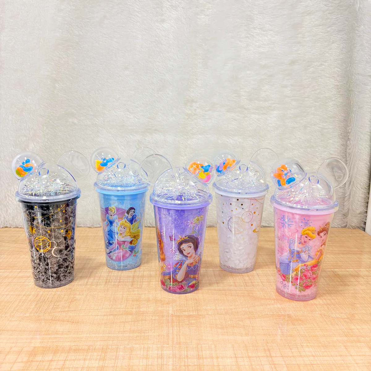 TM0100 Mix-Design Glitter Tumbler with Mickey Mouse Ears Dome Lid – Pack of 1 - Image 2