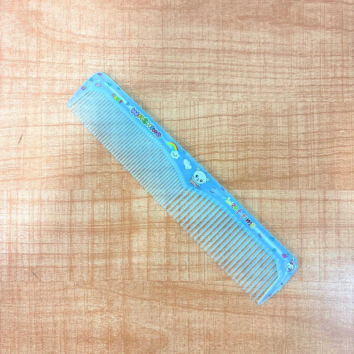 TM0121 Mix-Design Glow-in-the-Dark Blue Cartoon Hair Comb - Pack of 1pc - Image 3