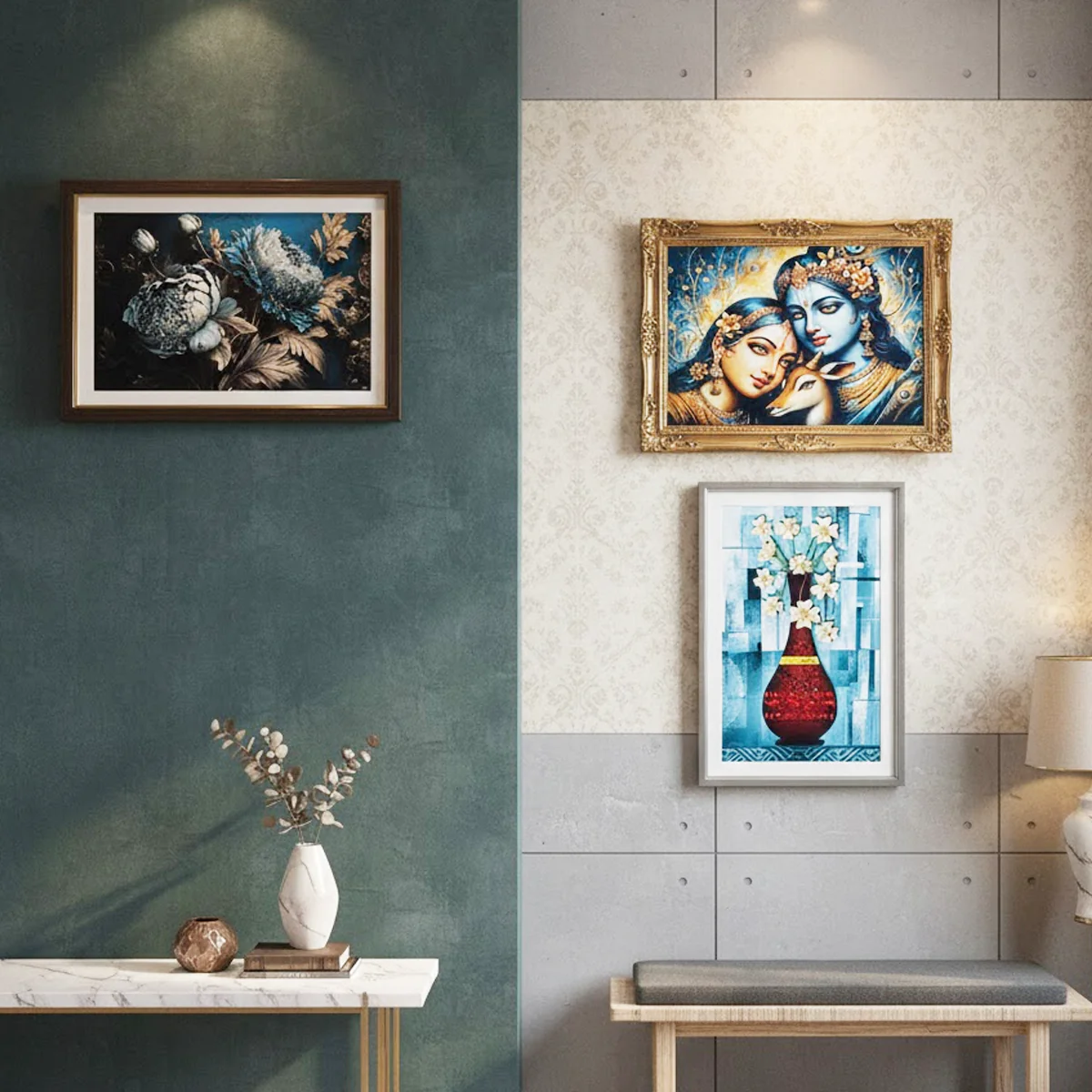 TM0142 Mix Pattern Premium Decorative Wall Frames - 12x18inch (Pack of 1) - Image 2