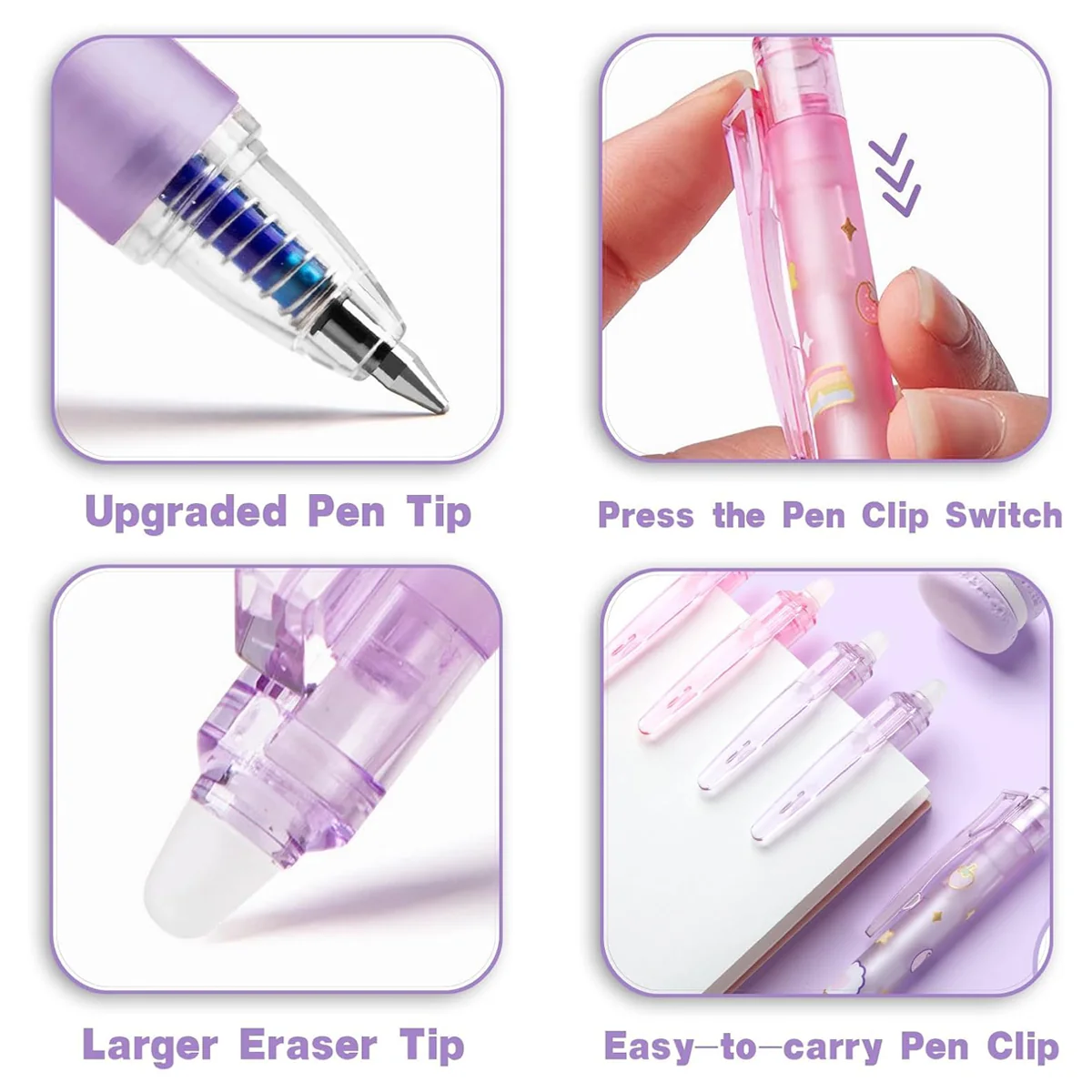 TM0150 Magical Space Astronaut Erasable Gel Pens - Pack of 12 - Image 4
