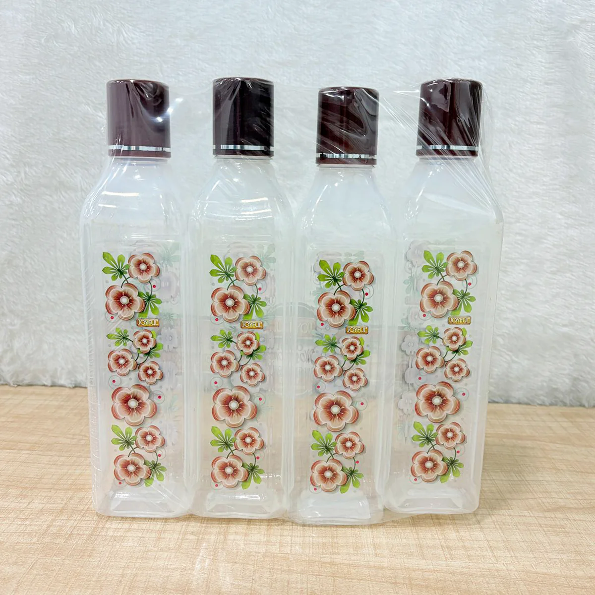 TM0169 Joyful Cool Blossoms Square Fridge Bottle Set - 1000ml (Set of 4) - Image 2