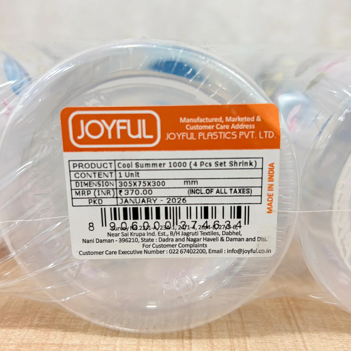 TM0170 Joyful Cool Summer 1000 PP Fridge Bottles (Set of 4) - Image 4