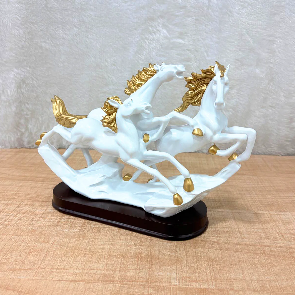 TM0196 Small Galloping Wild Horses Statue - Elegant Decor and Powerful Symbol (Small) - Image 2