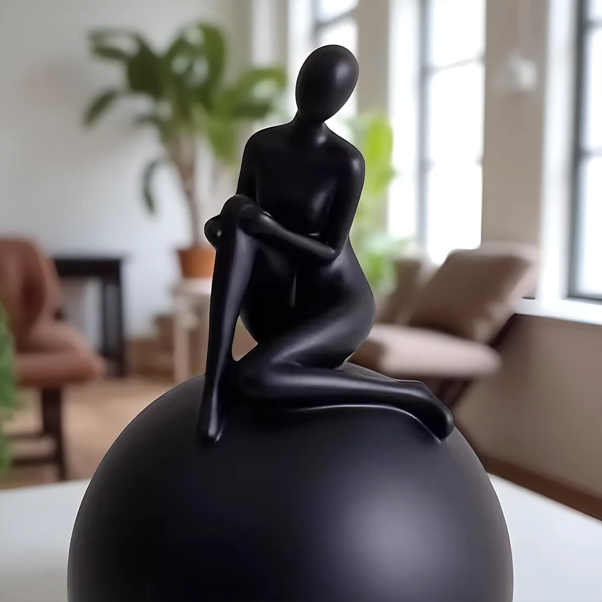 TM0197 Modern Abstract The Seated Muse Figurine (Pack Of 1) - Image 2
