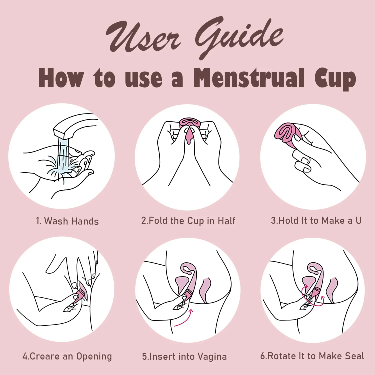 6112S Menstrual Cup for Women Foldable Small Size Reusable, Ultra Soft, Odour and Rash Free 100% Medical Grade Silicone No Leakage Protection for Up to 8-10 Hours FDA Approved - Image 5
