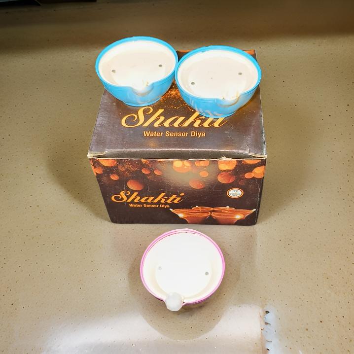 AM2524 Water Sensor Diya for Home Decoration 12 Pcs - Image 2